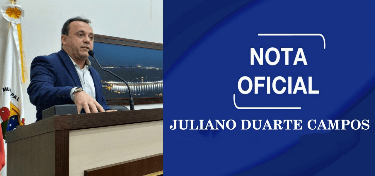 Juliano em sua nota oficial
