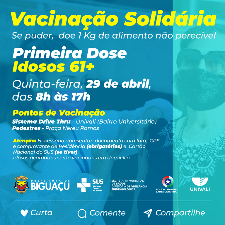 vacinação idosos 61+