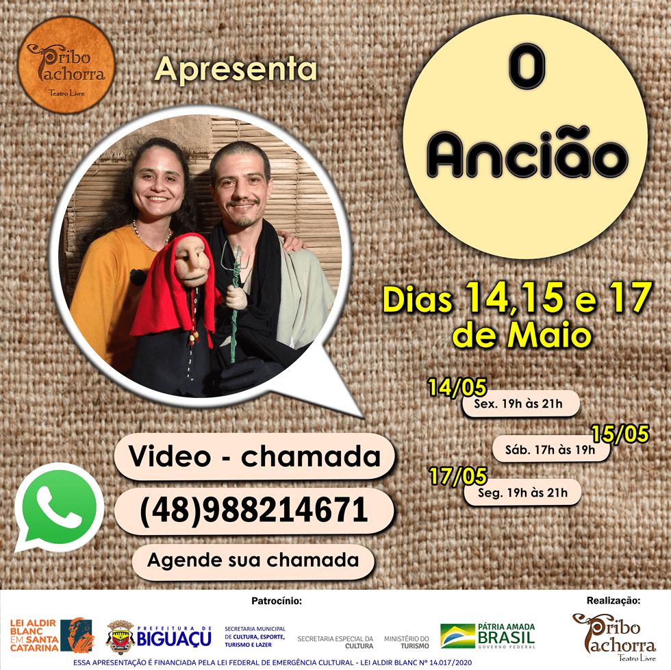 “O ANCIÃO” SERÁ TRANSMITIDO PELO CELULAR AO PÚBLICO