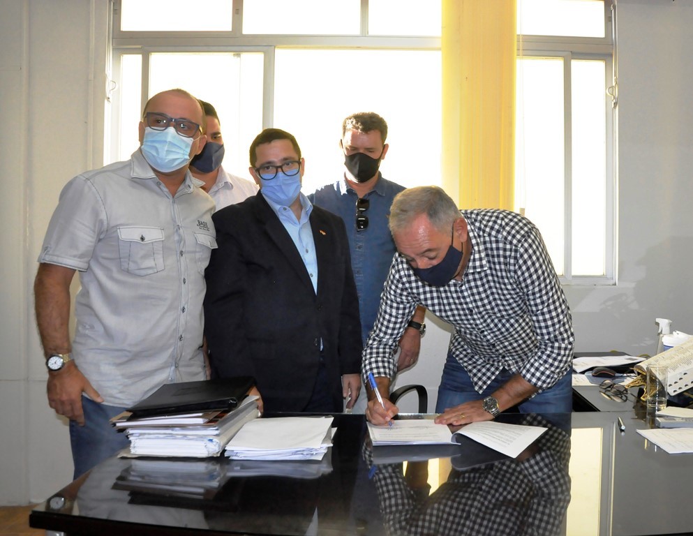 Prefeito Marquinho e Secretário da Defesa Civil do Estado de SC