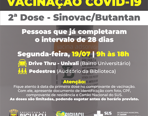 Segunda dose Sinovac