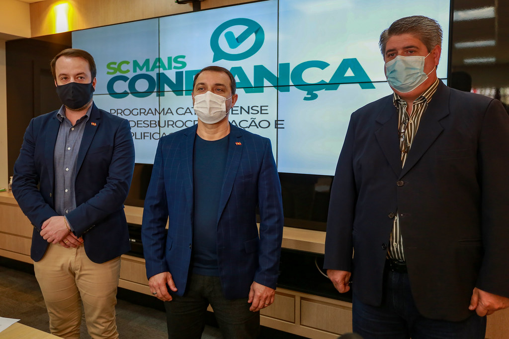 Carlos Moisés e Daniel Vinicius Netto, Presidente do Instituto
