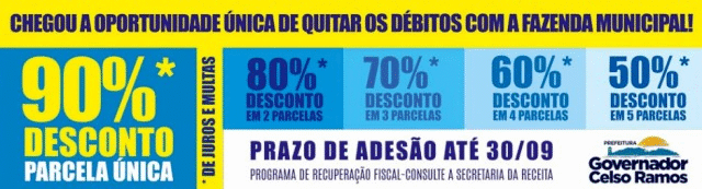 Governador Celso Ramos IPTU