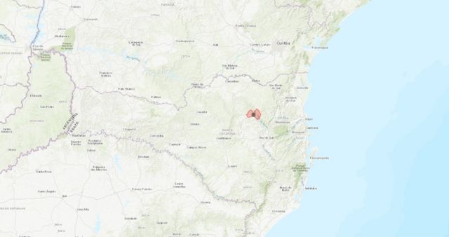 ISA, Mapa da Terra Indígena Ibirama La-Klãnõ após a ampliação de 2003