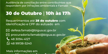 Fundação Municipal de Meio Ambiente de Biguaçu (FAMABI) promove 2º Mutirão de Conciliação Ambiental