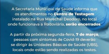 Encerrramento Centro de Testagem