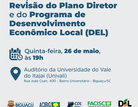 Lançamento da REvisão do Plano Diretor