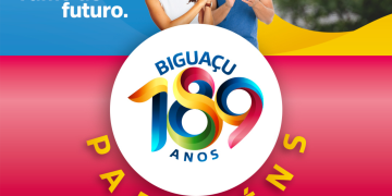 Novos Caminhos rumo ao futuro biguaçu 189 anos parabéns