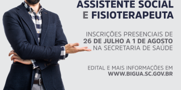 Chamada Pública - Secretaria de Saúde abre vagas para Fisioterapeuta e Assistente Social