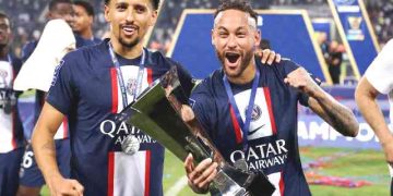 Neymar brilha, PSG atropela o Nantes e ergue o 11° troféu da Supercopa da França