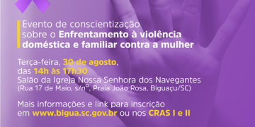 Agosto Lilás: combate à violência contra a mulher