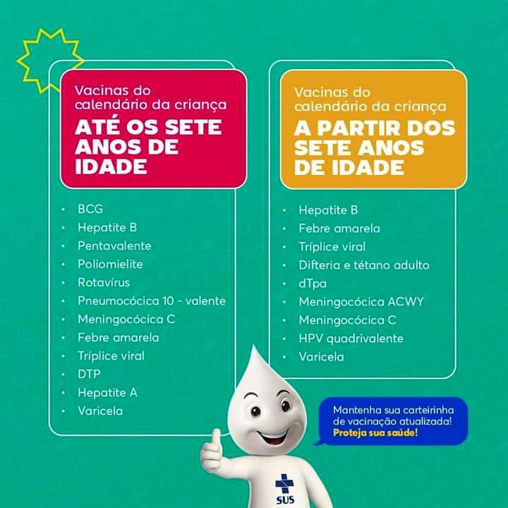 Calendários bcg e hepatiteb