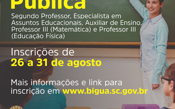 Chamada Pública: Secretaria de Educação abre novas vagas para ACTs