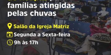 Ponto de distribuição de roupas