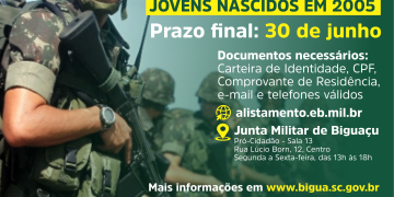Temporada 2023 de alistamento militar vai até 30 de junho