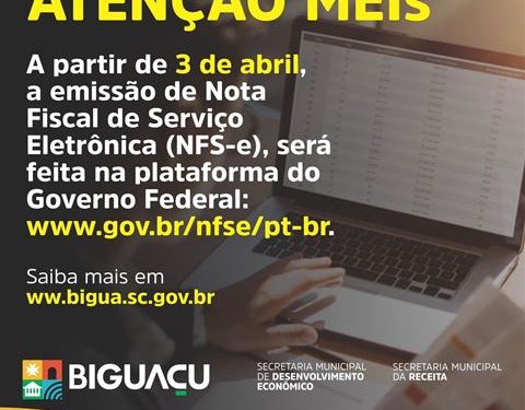 MEIS deverão emitir NFS-e por meio do www.gov.br/nfse/pt-br