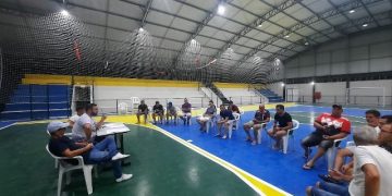 Reunião sobre o regulamento do Campeonato Municipal de Futebol Amador de Governador Celso Ramos
