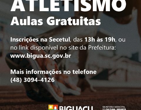 Atletismo - Inscrições gratuitas na SECETUL