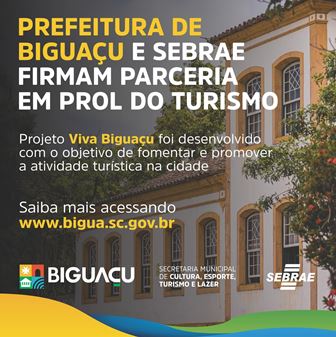 Biguaçu e Sebraem firmam parceria paa a promoção do turismo