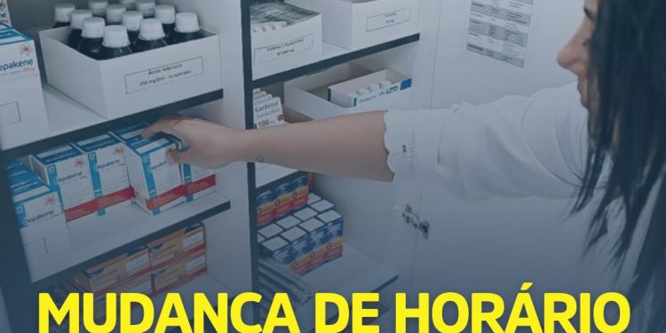 Mudança de horário no serviço de distribuição de medicamentos