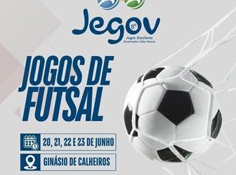 JOGOS DE FUTSAL DO JEGOV INICIAM NA PRÓXIMA TERÇA-FEIRA 20-06
