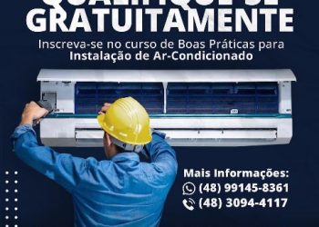 curso gratuito de Boas Práticas para Instalação de Ar Condicionado mês julho