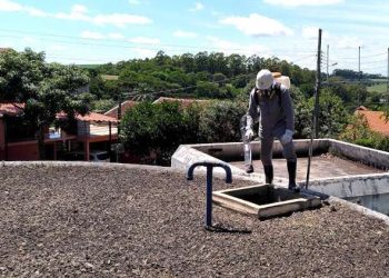 Casan executa limpeza de reservatório em Biguaçu