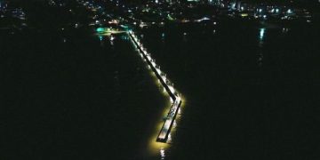 Prefeitura de Biguaçu inaugura a reforma e a nova iluminação do trapiche da Praia João Rosa