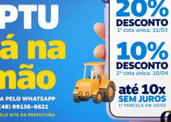 Com descontos de até 20%, Biguaçu disponibiliza boletos do IPTU 2024 pela internet