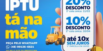 Com descontos de até 20%, Biguaçu disponibiliza boletos do IPTU 2024 pela internet