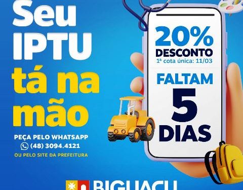 SEU IPTU ESTÁ NA MÃO