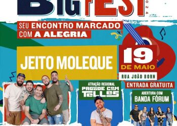 E para encerrar a Big Fest 2024, te convidamos para “pagodear” HOJE (19) com o grupo Jeito Moleque