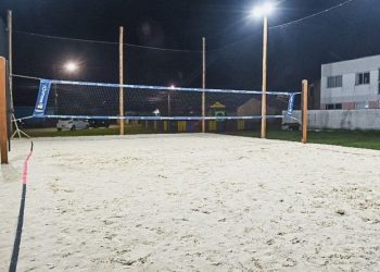 Prefeitura de Biguaçu inaugura a Arena Beach Tennis Loteamento Vila Bela, no bairro Fundos