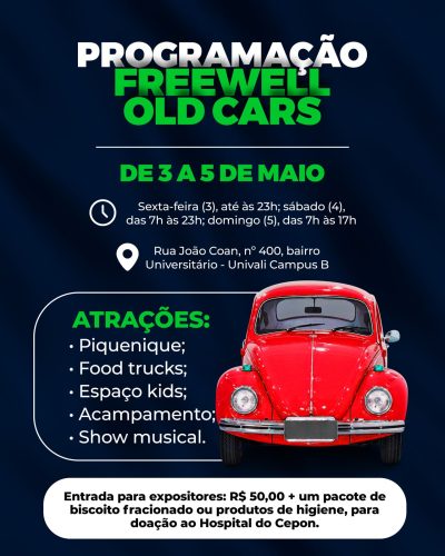 Programação carros antigos
