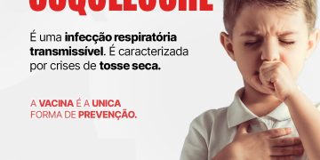 Saúde alerta sobre a importância da vacinação para a prevenção da coqueluche