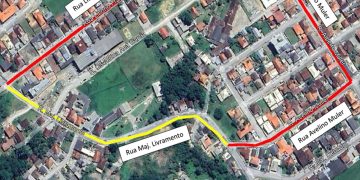 Prefeitura de Biguaçu comunica bloqueio de trânsito na Rua Major Livramento, no bairro Vendaval