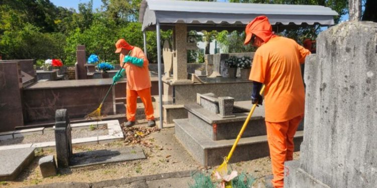 Biguaçu reforça manutenções em preparação para o período de Finados