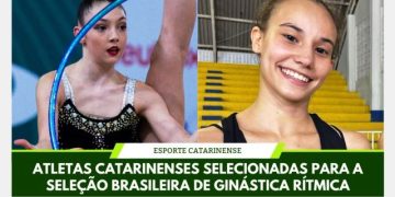 Atletas de Santa Catarina são selecionadas para a seleção brasileira de ginástica rítmica