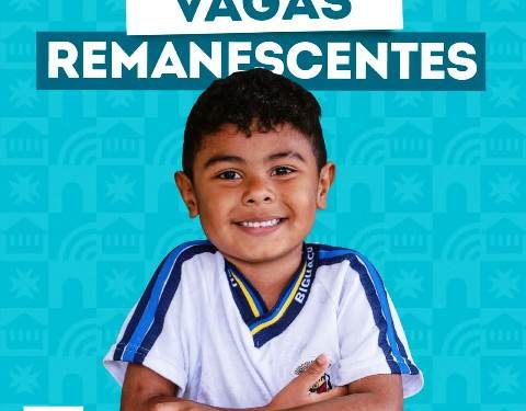 Secretaria Mun. de Educação abre período para solicitação de vagas remanescentes nos CEIS ou unidades de Ensino Fundamental