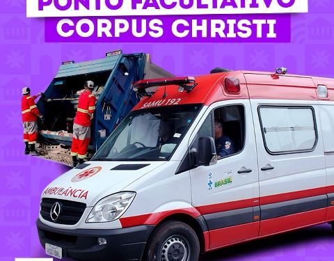 Neste 19 de junho,  ponto facultativo de Corpus Christi